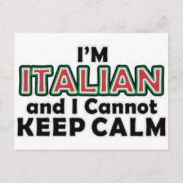 Behålla Lugn Italians Vykort