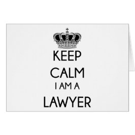 Behålla Lugn, jag är advokat Hälsningskort
