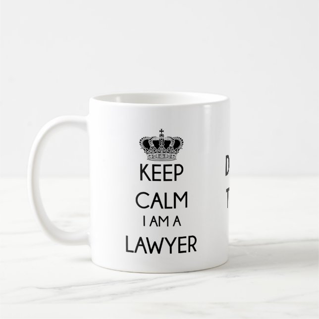 Behålla Lugn, jag är advokat Kaffemugg (Vänster)