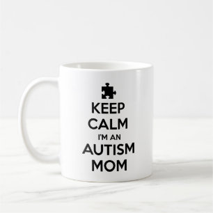 Behålla Lugn: Jag är en autism Mamma-kaffe Mugg