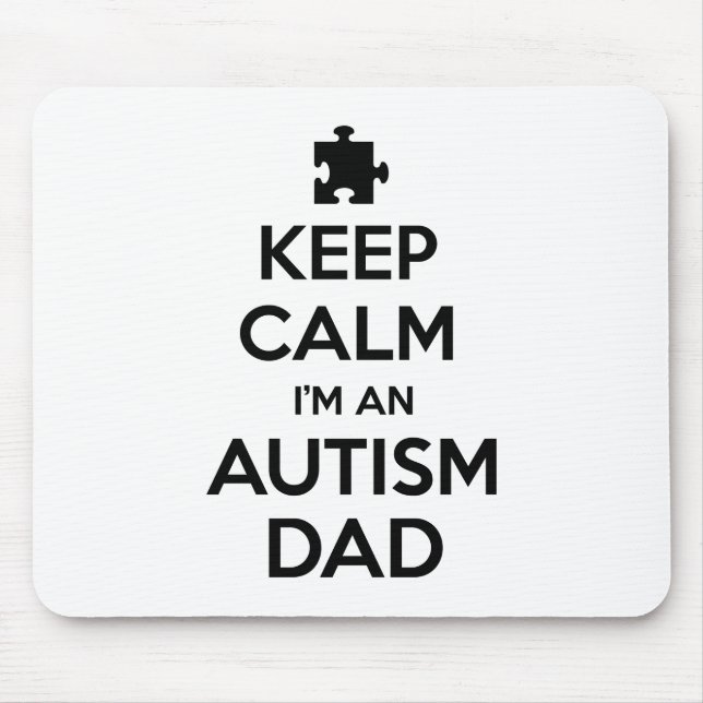 Behålla Lugn: Jag är en autism Pappa Musmatta (Framsidan)