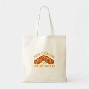 Behålla Lugn jag Baking Challah Funny Hanukkah Tygkasse