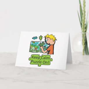 Behålla Lugn Jigszawa Puzzle Kort