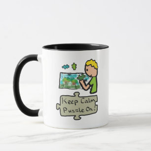 Behålla Lugn Jigszawa Puzzle Mugg