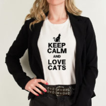 Behålla Lugn & Kärlek Cats Shirt