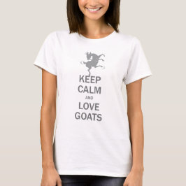 Behålla Lugn Kärlek getter T-shirt