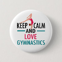 Behålla Lugn Kärlek Gymnastics Vacker Gymnast