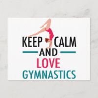 Behålla Lugn Kärlek Gymnastics Vacker Gymnast