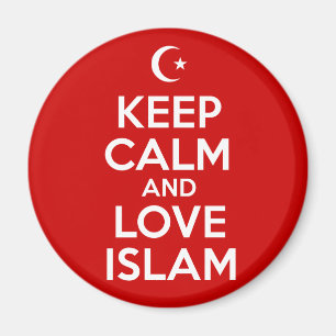 Behålla Lugn Kärlek Islam Magnet