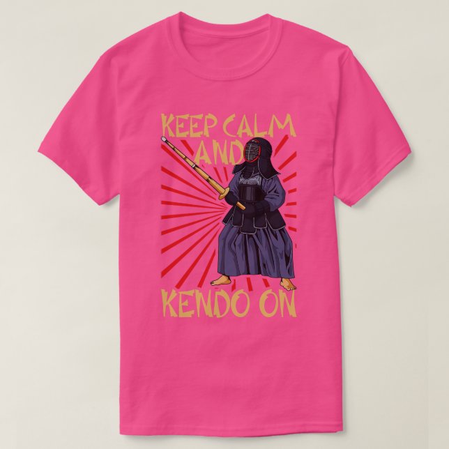 Behålla Lugn Kendo T Shirt (Design framsida)