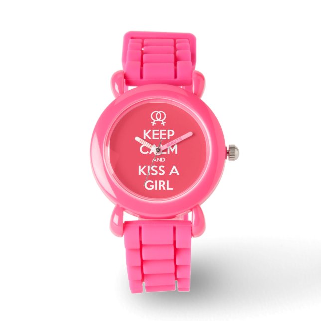 Behålla Lugn & Kiss a Girl Watch Watch Armbandsur (Framsida)