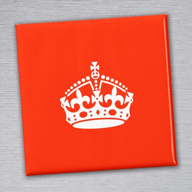 Behålla Lugn Krona Magnet (Skapare uppladdad)