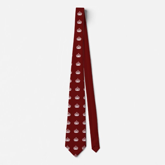 Behålla Lugn Krona om Burgundy Red Slips (Framsida)
