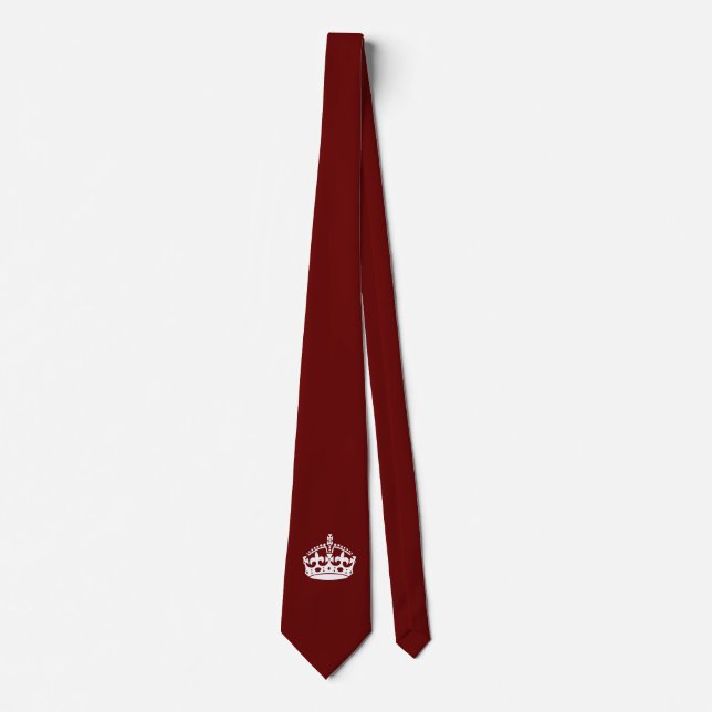 Behålla Lugn Krona om Burgundy Red Slips (Framsida)