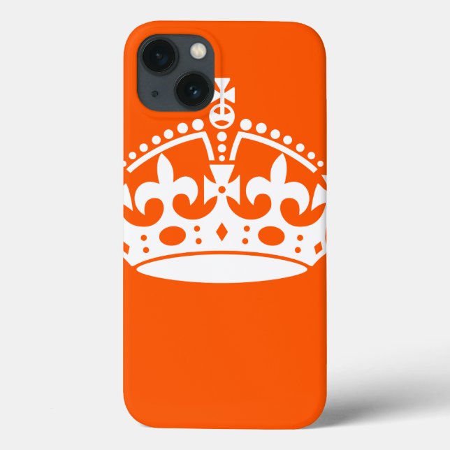 BEHÅLLA LUGN KRONA på Orange Anpassa detta! (Baksida)