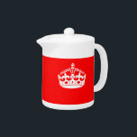 BEHÅLLA LUGN KRONA på Red Decor<br><div class="desc">En Behålla Lugn stil krona-design på en röd dekordekorfärg för helbrand som du kan anpassa om du vill med text. Använda länken "Be den här designern" om du vill kontakta oss med dina speciella designförfrågningar eller om du vill ha hjälp med dina anpassningsprojekt.</div>