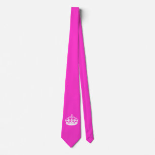 BEHÅLLA LUGN KRONA på Shock rosa Anpassa det här! Slips