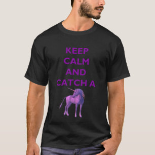 Behålla Lugn, Lila Unicorn Manar Grundläggande Mör Tröja