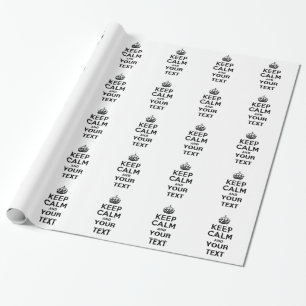 Behålla Lugn med text Presentpapper