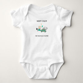 behålla lugn min mamma är sjuksköterska t shirt