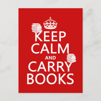 Behålla Lugn och bär Bokar (i alla färg) Vykort