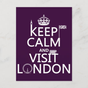 Behålla Lugn och besök London Vykort
