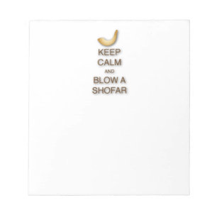 Behålla Lugn och Blow a Shofar Anteckningsblock