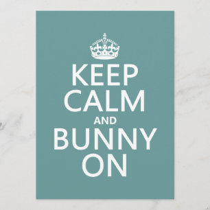 Behålla Lugn och bunny på Inbjudningar
