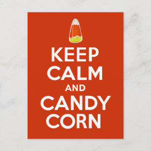 Behålla Lugn och Candy corn Vykort
