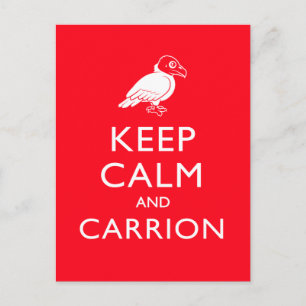 Behålla Lugn och Carrion Vykort