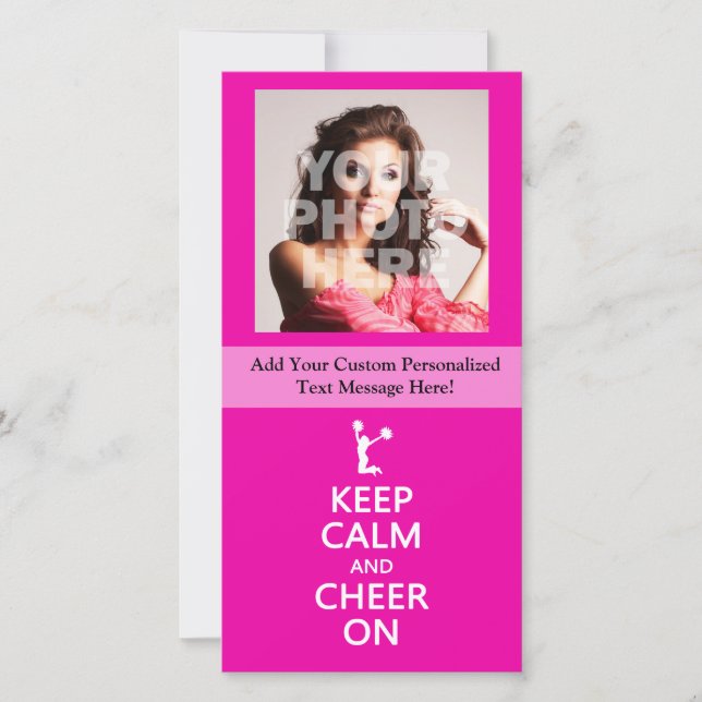 Behålla Lugn och Cheer On, CheerLeaderRosa (Framsida)