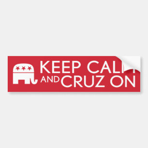 Behålla Lugn och Cruz 2016 Bildekal