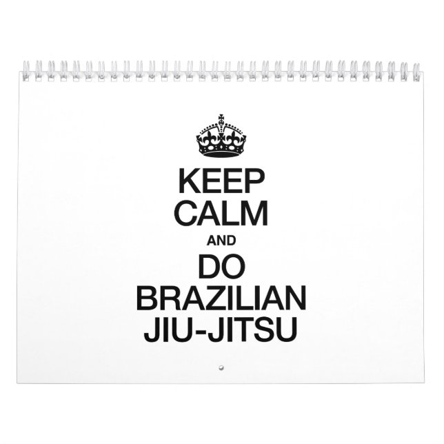 BEHÅLLA LUGN OCH DO BRAZILIAN JIU JITSU.ai Kalender (Omslag)