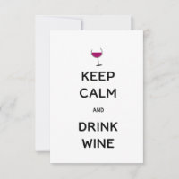 Behålla Lugn och Drink Vin