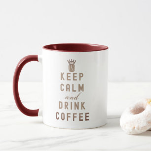 BEHÅLLA LUGN OCH DRYCKKOFFEE - KAFFE KÄRLEK MUGG