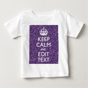 Behålla Lugn och få din textglor Mauve Tee