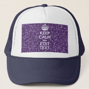 Behålla Lugn och få din textglor Mauve Truckerkeps