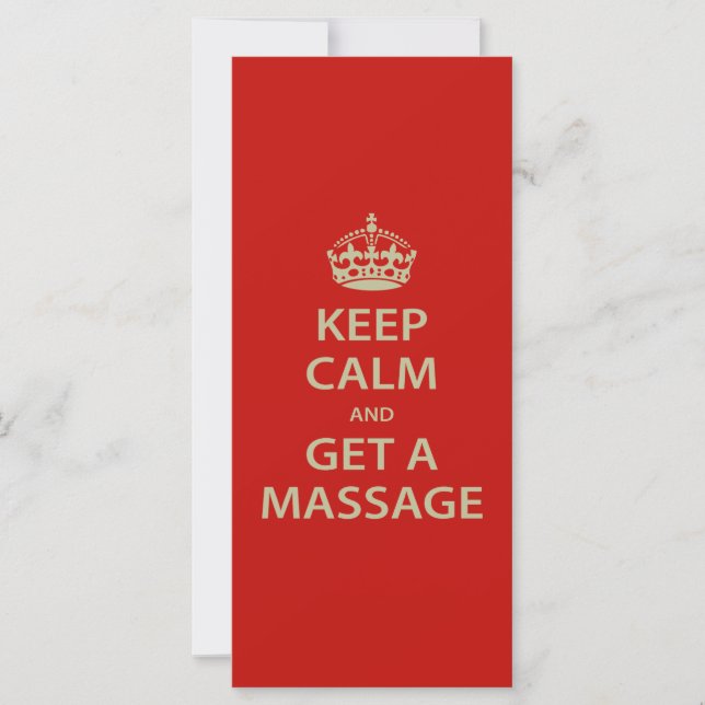 Behålla Lugn och få massage (Framsida)