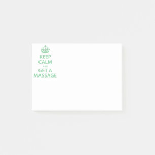 Behålla Lugn och få massage Post-it Block