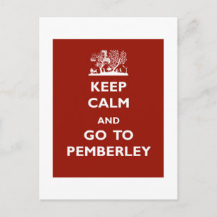 Behålla Lugn och gå till Pemberley Vykort