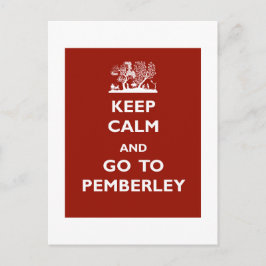 Behålla Lugn och gå till Pemberley Vykort