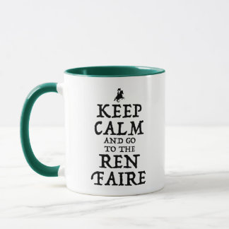 Behålla Lugn och gå till Ren Faire Mugg