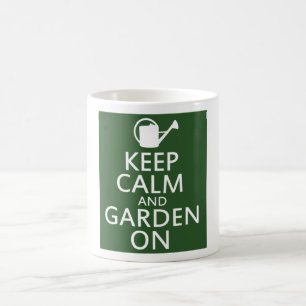 Behålla Lugn och Garden On Kaffemugg
