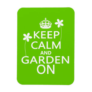 Behålla Lugn och Garden On Magnet