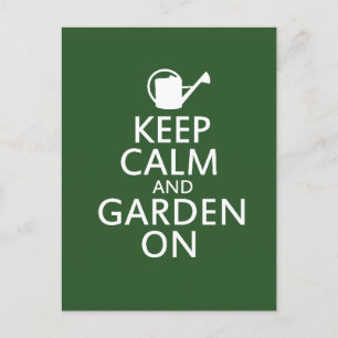 Behålla Lugn och Garden On Vykort