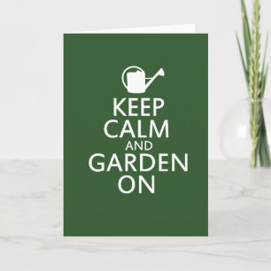 Behålla Lugn och Garden på Kort