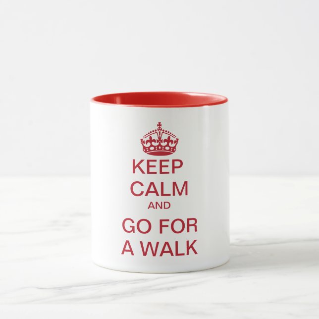 BEHÅLLA LUGN och GO FÖR EN WALK Mugg (Center)