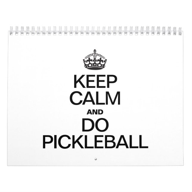 BEHÅLLA LUGN OCH GÖR PICKLEBALL.ai Kalender (Omslag)