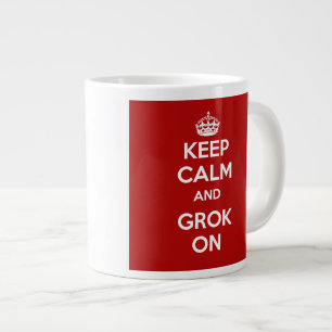 BEHÅLLA LUGN och GRUPP PÅ Jumbo mugg