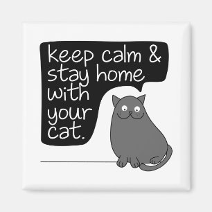 Behålla Lugn och håll dig hemma med din katt Magnet